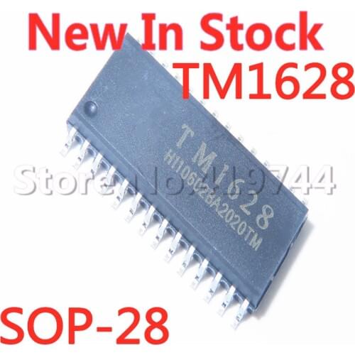 5PCS/LOT TM1628 SOP-28 SMD LED digital tube display driver IC In Stock NEW original IC