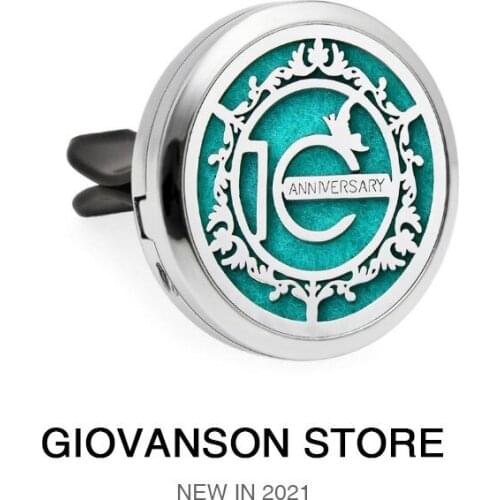 Apple Flower Of Life 30mm Essential Oil Air Freshener Car Vent Clips Diffuser Locket Perfume Free 10Pads