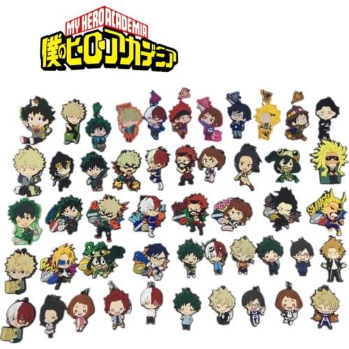 Boku no Hero Academia rubber Keychain Key Ring Straps Rare cosplay