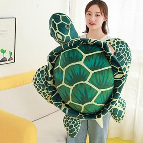 Big Sea Turtle Plush Toys Tortoise Doll Cushion Soft PP Cotton Stuffed Animal Pillow Children Gifts A09 21 Dropshipping