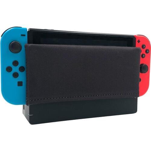 Nintend Switch Dock Cover Sleeve Black Dock Sock Decal Soft Suede Anti-scratch Protection Accessories for Nintendos Switch Dock