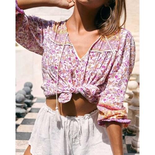 Daijiesiman Lilac Blouses
