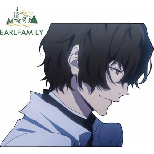 EARLFAMILY 13cm x 10.7cm For Bungou Stray Dogs Car Graffiti Sticker Fashion Decal Car Accessories Scratch-proof Decoration