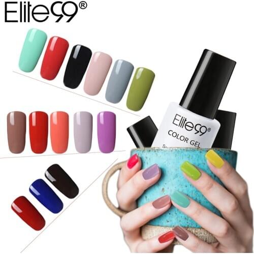 Elite99 7ml One Step Nail Gel Polish Soak Off UV Gel Varnishes Convenient 3 In 1 Gel-Lacquer No Need Top Base Coat Lacquer
