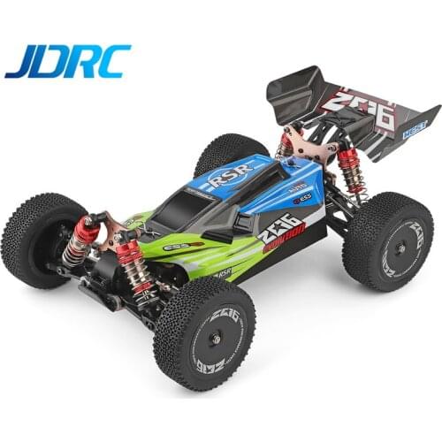 Flytiger Wltoys 144001 2.4GHz RC Car Scale Drift Racing Car 4WD Metal Chassis Shaft Ball Bearing Gear Hydraulic Shock Absober