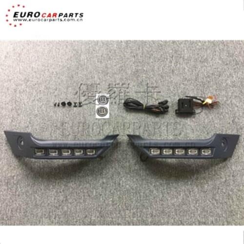 G-CLASS front corner lips with leds for W463 G350/G500/G63/G65 front lip lamps PP material