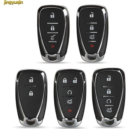 Jingyuqin Remote Smart Car Key Fob Shell For Chevrolet Camaro Equinox Cruze Malibu Spark HYQ4EA 2/4/5 Button
