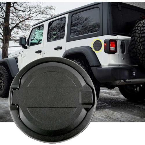 Car ABS Gas Tank Cap Cover Trim Fuel Filler Door Mouldings for Jeep Wrangler JL 2018 Exterior Accessories