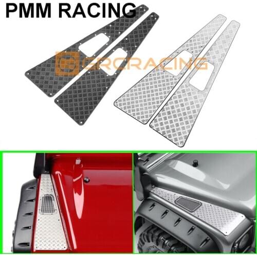 Metal Stainless steel Hood Cover skid plate decorative sheet For 1/10 RC Crawler Car Traxxas TRX4 Defender Upgrade parts