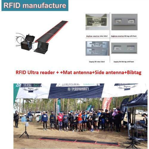 UHF RFID reader 16 ports RP-TNC passive epc 865~868Mh IMPINJ r2000 chip for rfid ankle tag in marathon race asset management