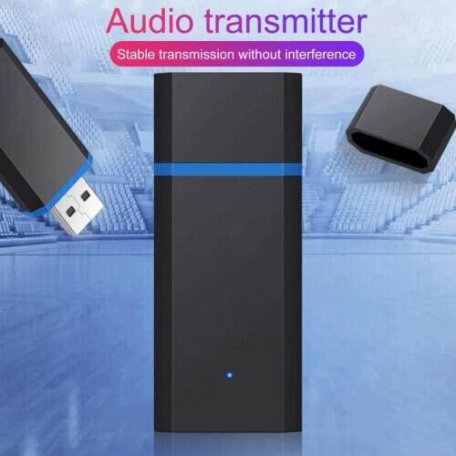 Mini Wireless USB Bluetooth 5.0 Transmitter Adapter 3.5mm AUX for TV Computer Laptop Transmitter Adapter 3.5mm AUX for TV Comput