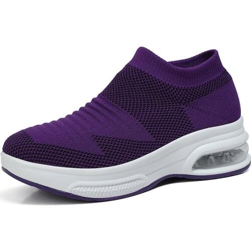 Fashion Women Lightweight Sneakers Running Shoes Outdoor Sports Shoes Breathable Mesh Comfort Casual Shoes Air Cushion Shoes