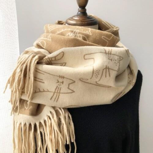 Fashion Winter Women Cashmere Warm Scarf Girls Thick Shawl Scarves Autumn Tassel Pashmina Female Wraps Blanket Foulard Hot Sale