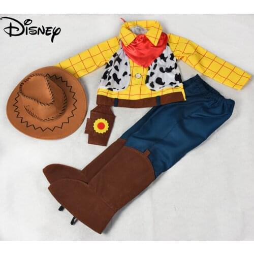 Disney Toy Story New Western Cowboy Dress with Hooded Scarf Adult Child Parent-Child Role-playing Costume