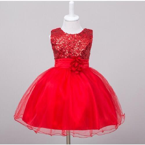 New Fashion Baby Girl Birthday Party Dresses Baptism Christening Easter Gown Toddler Princess Lace Flower Dress for 0-2Years