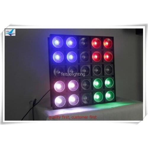 H-2/lot DMX dot control 25*30W RGB 3IN1 Pixel LED Matrix Light 5*5 LED Matrix stage Light for tv background lighting