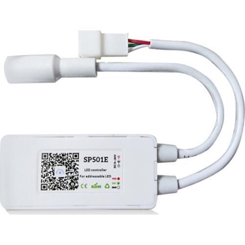 SP501E Wifi led Light Controller WS2812B WS2811 RGB Strip smart home Alexa Smart SPI Voice APP Control for Andriod/iOS DC5-24V