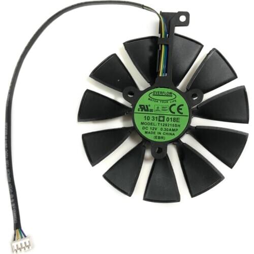 87mm T129215SH FDC10U12S9-C 4Pin RTX 2060 2070 2080 GPU Card Cooler Fans For ASUS GeForce RTX2080 RTX2060 GAMING Card Fan
