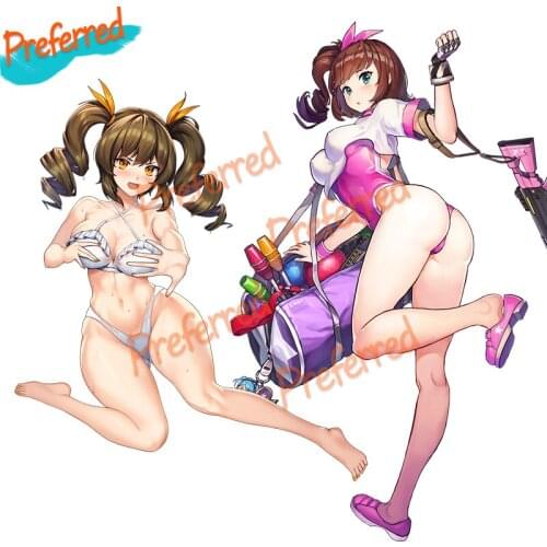 High Quality Cute Girl Last Origin Sticker for Car Bike Motorcycle Laptop Motorcycle Helmet Wall Decals Car Stickers