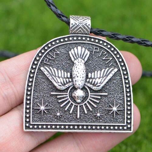 Catholic Holy Spirit Necklace Dove Peace Jerusalem Passover Ascension Pentecos Religious Confirmation Gift