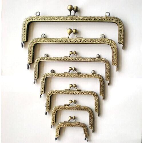 10PCS Craft Making Plating Sewing Lock Metal Handle Kiss Clasp Accessories Cluth DIY Handbag Durable Bags Purse Frame for Wallet