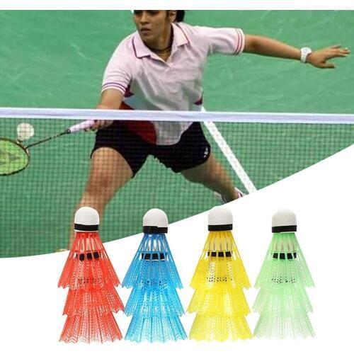 12 pcs Colorful Plastic Badminton Durable Training Ball Outdoor Sports Activities Supplies For Shuttlecock