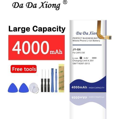 4000mAh JY-G6 Battery for Jiayu G6 JY-G6 Replacement Mobile phone battery