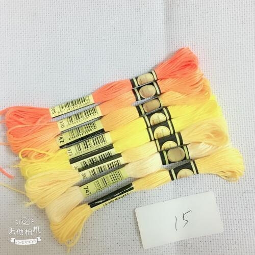 8Pcs High Quality Mix Colors Cross Stitch Cotton Sewing Skeins Craft Embroidery Thread Floss Kit DIY Sewing Accessories ONEROOM