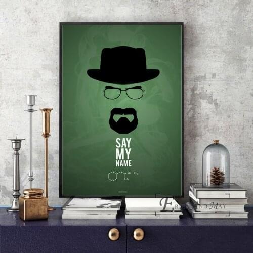 Breaking Bad Abstract TV Show Posters And Prints Picture On The Wall Vintage Canvas Painting Poster Decorative Home Decor Plakat