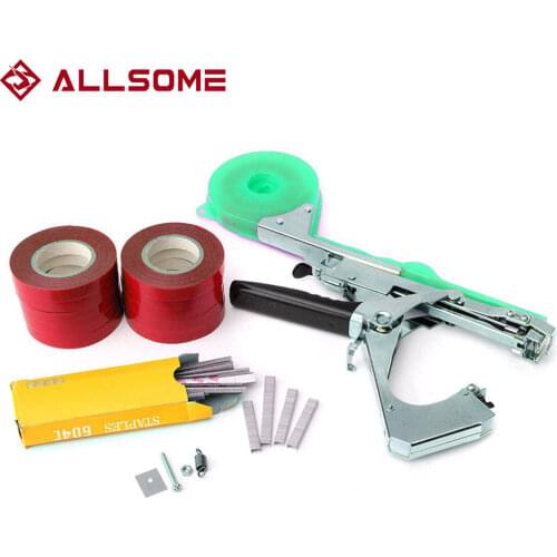 ALLOME Tying Machine Plant Garden Plant Tapetool Tapener 10 Rolls Tape Set for Vegetable, Grape, Tomato,Cucumber, Pepper Flower