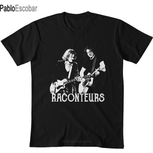 The White Stencil T shirt raconteurs jack white brendan benson detroit rock punk garage stripes