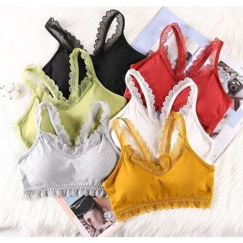 Seamless Bras for Women Lace Bralette Wireless Comfortable Blackless Underwear Ladies Sexy Lingerie Women Brassier Push Up Bra