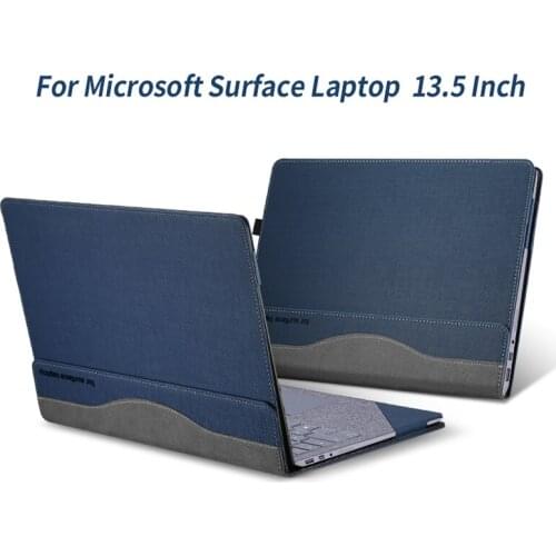 Laptop Case Cover for Microsoft Surface Laptop 4/ 3/2/1 13.5 Inch, PU Leather Specialized for Wrestling Prevention