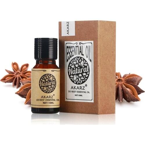 Star anise essential oil AKARZ natural Oiliness Cosmetics Candle Soap Scents Making DIY odorant raw material Star anise oil
