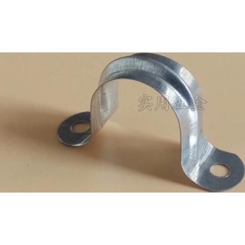 50pcs Fixed 6-minute PVC wire pipe PPR16-40 with U-shaped semi-circular pipe clamp saddle clamp of horse riding clamp