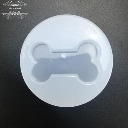 Dog bone shape transparent silica gel mold DIY crystal drop glue handmade mold
