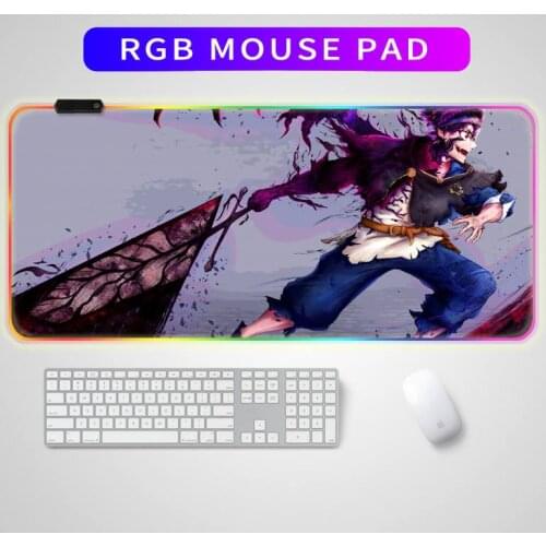 Mouse pad gamer Black pretty cute cool friday game mouse anime RGB mouse pad gamer keyboard mouse pad laptop LED mouse pad LOL