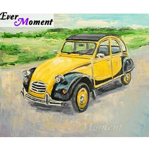 Ever Moment Diamond Painting Car Cross Stitch 5D DIY Full Square Home Decorations Rhinestones Diamond Embroidery ASF1308