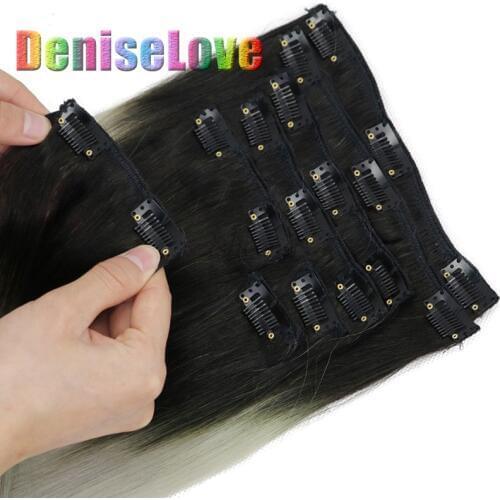 2.8/ 3.2/3.8cm clip in human hair extensions clips Black /blonde Stainless Steel Wig Clips Human Hair Extension clips black