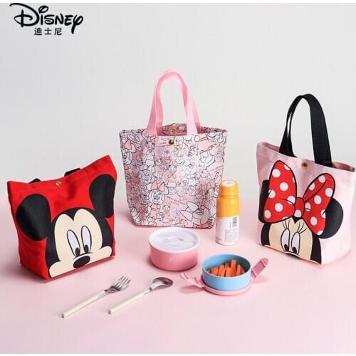 Disney Mickey lunch box insulated lunch bag portable aluminum foil insulated bag creative cartoon cute student lunch bag