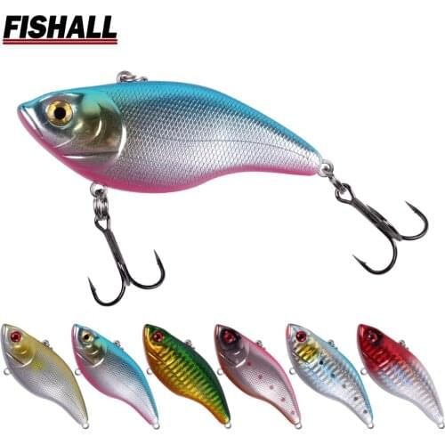 Ms Vibration VIB lure wobbler 80mm 15.5g Sinking Vibration Hard Bait for Ice Fishing FV08