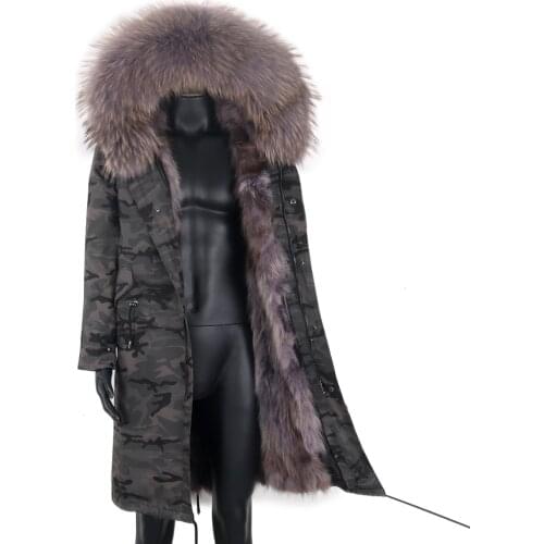 Men Coat Winter 2021 Waterproof Parka Winter Jacket X-Long Streetwear Real Fox Fur Liner Raccoon Fur Collar Hooded Russian 7XL