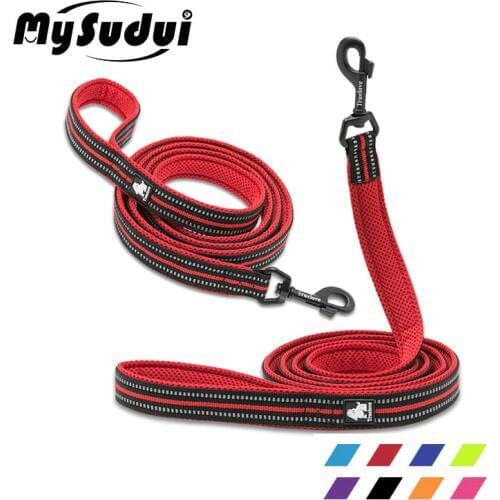 MySudui Truelove Mesh Nylon Dog Leash Running Reflective safe Walking Training Pet Dog Lead leash For Dogs Leashes Small Large