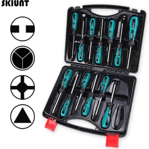 SKIUNT 4/13Pcs Special Type Screwdriver Set CR-V Precision Triangle Inner Phillips Screw Driver Bit Kit Magnetic Repair Tools