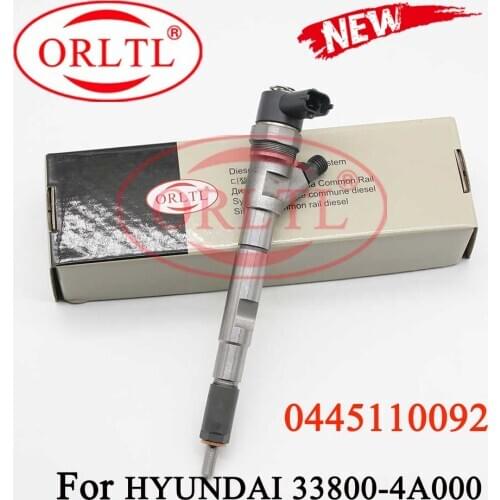 NEW 0445110092 33800 4A000 Common Rail Sprayer Injector 0445110718 For HUYNDAI 0 986 435 154