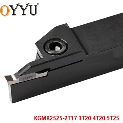OYYU KGMR2525-2T17 3T20 4T20 5T25 KGMR 2525 KGMR2525-2 3 4 5 T17 T20 T25 Lathe Turning Tool Holder Carbide Insert Arbor Cutting