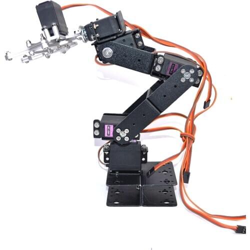 6 DOF Robot Manipulator Clamp Kit For Child Robotic Education Toy Gift