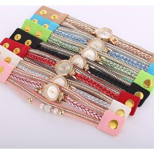 Luxury Ladies Wrist Watch Women Beautiful Fashion Bracelet Watch Ladies Watch Round bracelet watch Female Clock Quartz Watch