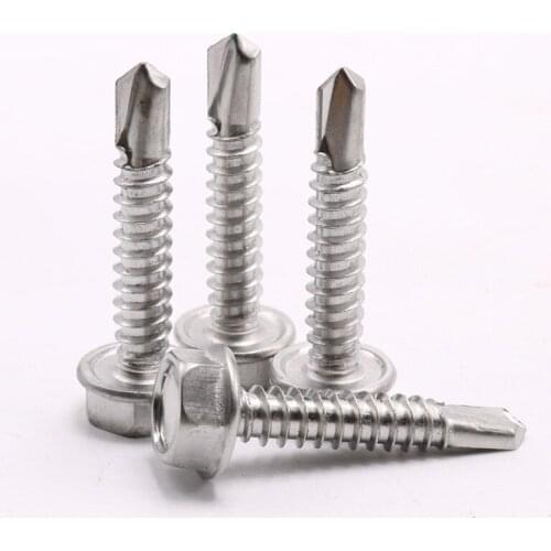 Hex Self Drilling Screw Bolt Hexagonal Self Tapping Tail Screws Stainless Steel M4.2 M4.8 M5.5 M6.3