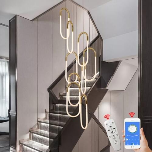 NEO Gleam 360 Glow Gold Plated Pendant Lights For Dining Room Kitchen Room Stair Pendant Lamp living Room Hanging Lights Lamp